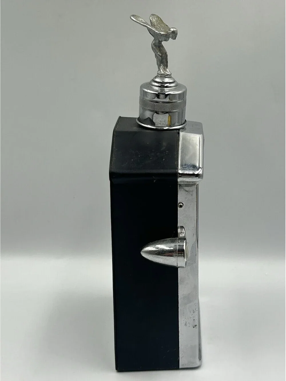 Vintage Rolls Royce Musical Decanter Flask Wind Up Plays How Dry I Am Made Japan